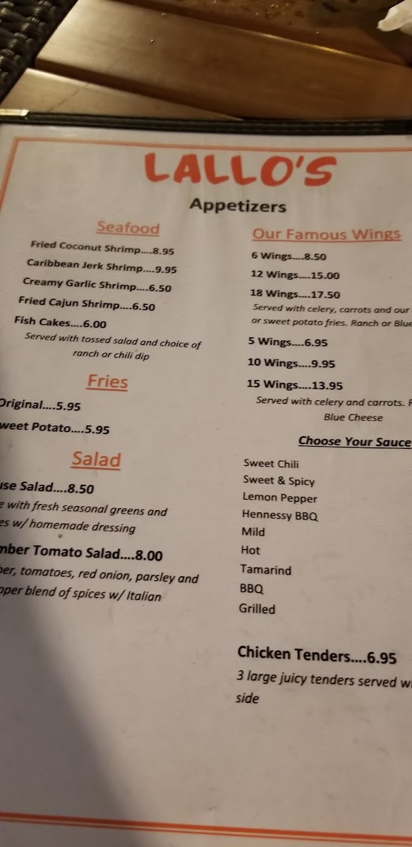 Lallos Menu - Image 2